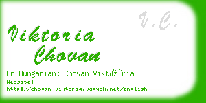 viktoria chovan business card